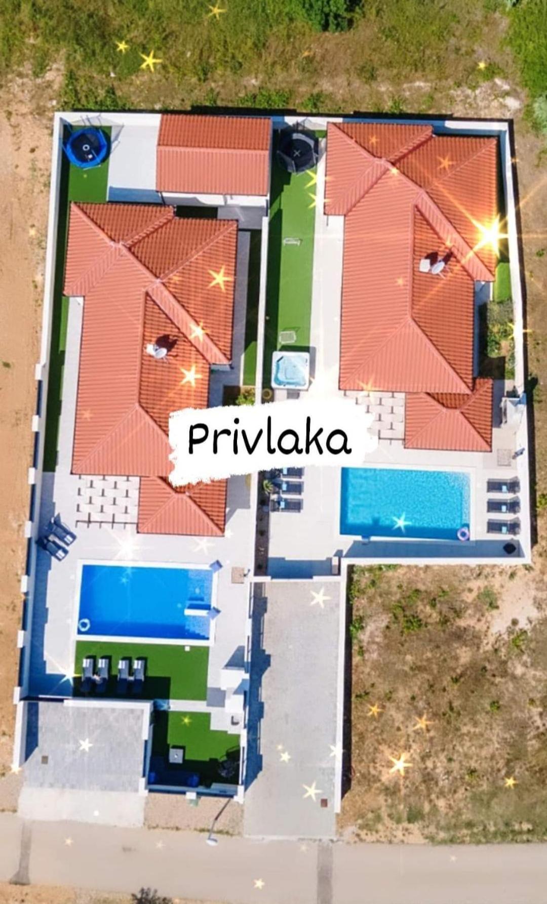 Villas Sabun - Modern House With Heated Pool Привлака Екстериор снимка