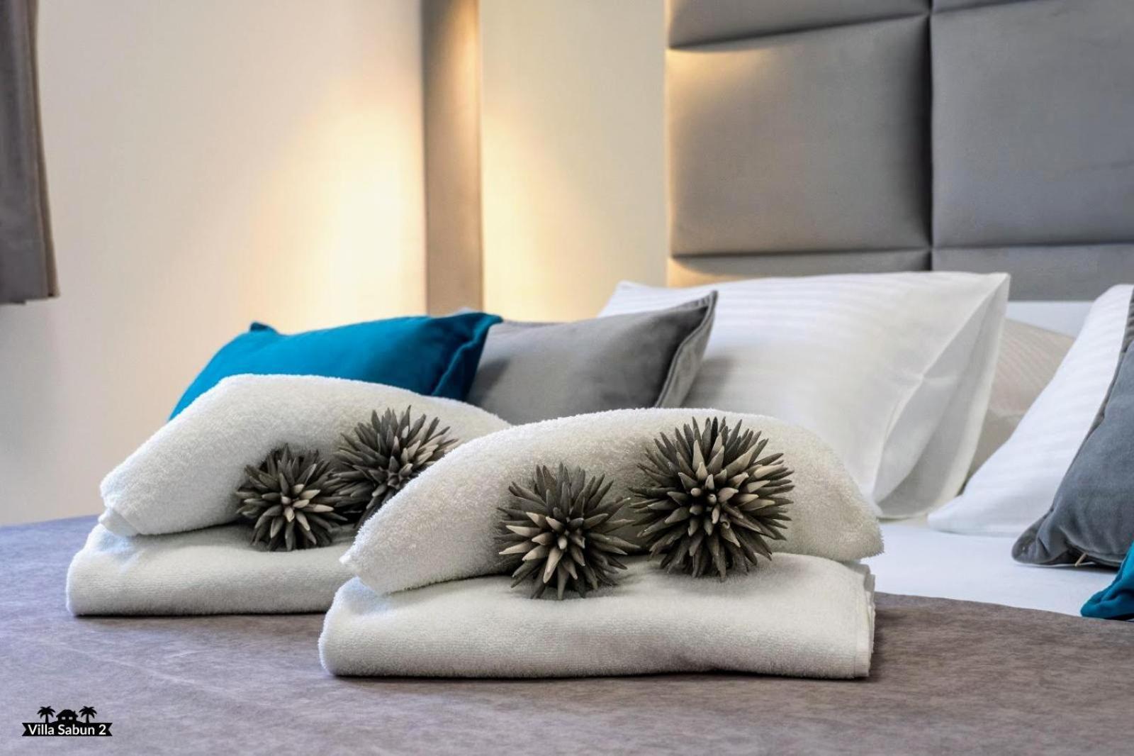 Villas Sabun - Modern House With Heated Pool Привлака Стая снимка